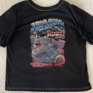 Black Hot Wheels Car Tee